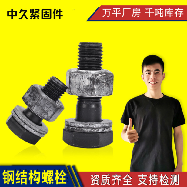 實力大廠高強(qiáng)度連接螺栓 HS10.9S級高強(qiáng)度鋼結(jié)構(gòu)大六角螺栓